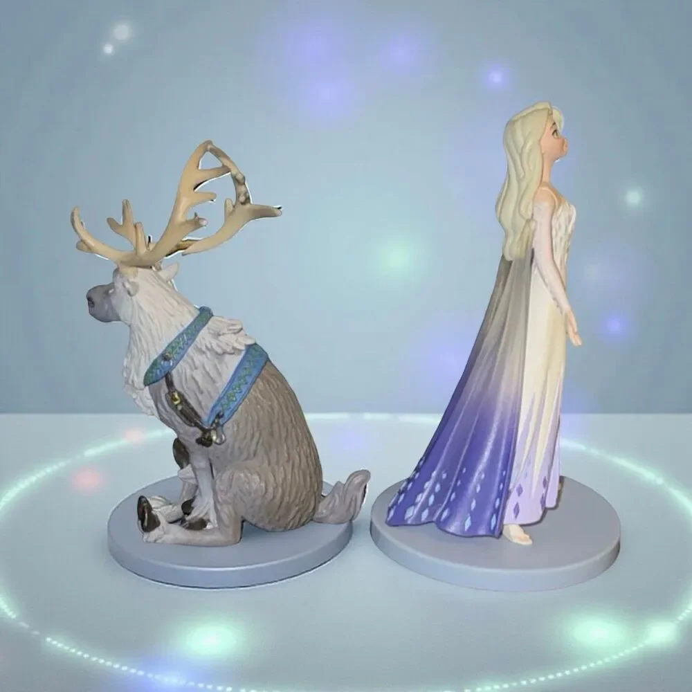 Disney's Frozen 2 Elsa & Sven Cake Toppers Figures 3” A48